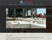 Tablet Screenshot of ambroseconcrete.com